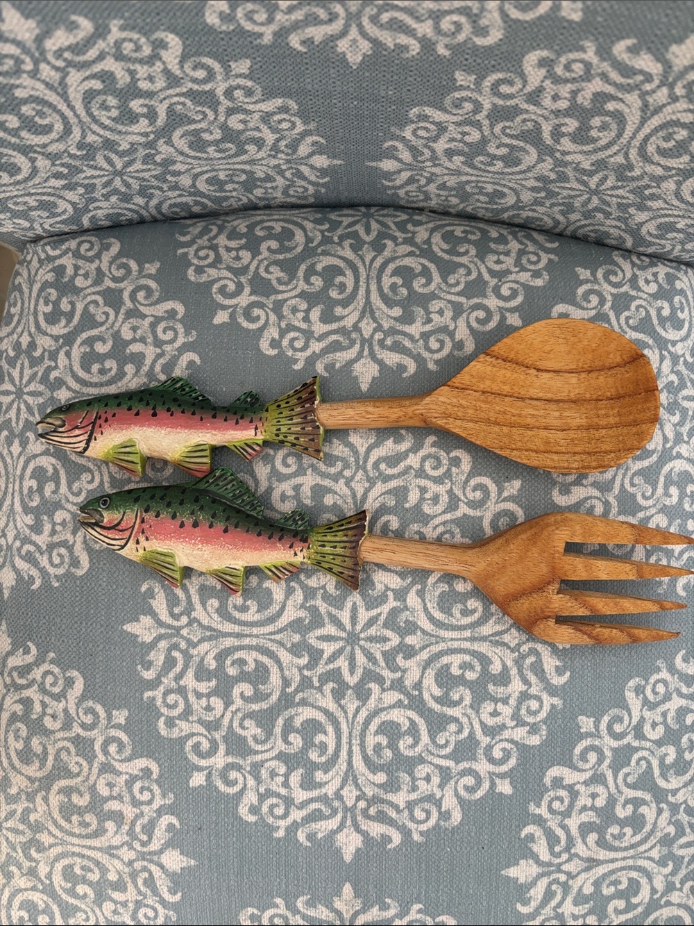 Fish salad for and spoon
